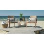 Nordvik Sesselset mit Tisch - Synthetisches Rattan/Holz