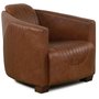 Heritage Clubsessel - Anilin Leder (Stripes)