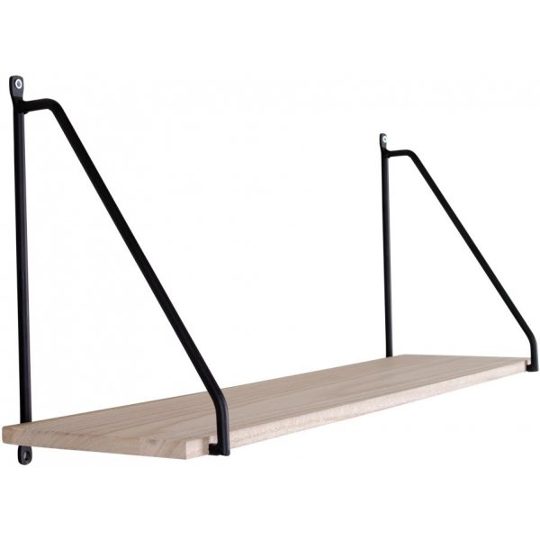 Arnhem Wandregal - Schwarz/Holz