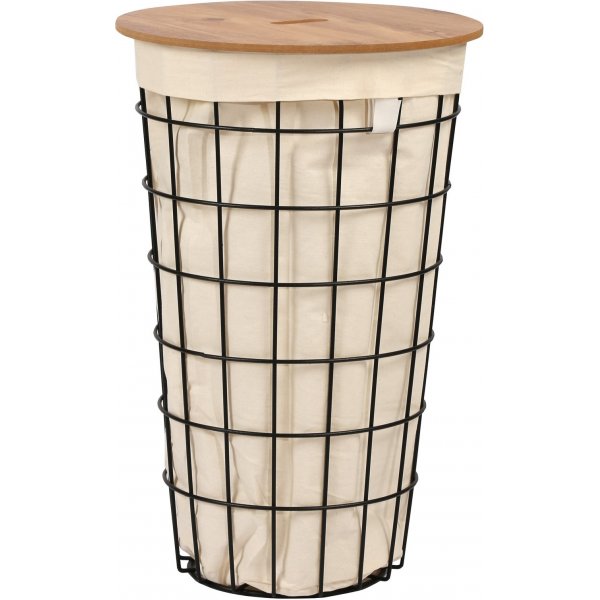 Hazel Wäschekorb - Eiche/Schwarz Hazel Wäschekorb - Eiche/Schwarz