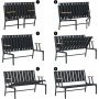 Lotus 2-Sitzer Outdoor-Sofa - Schwarz/Beige