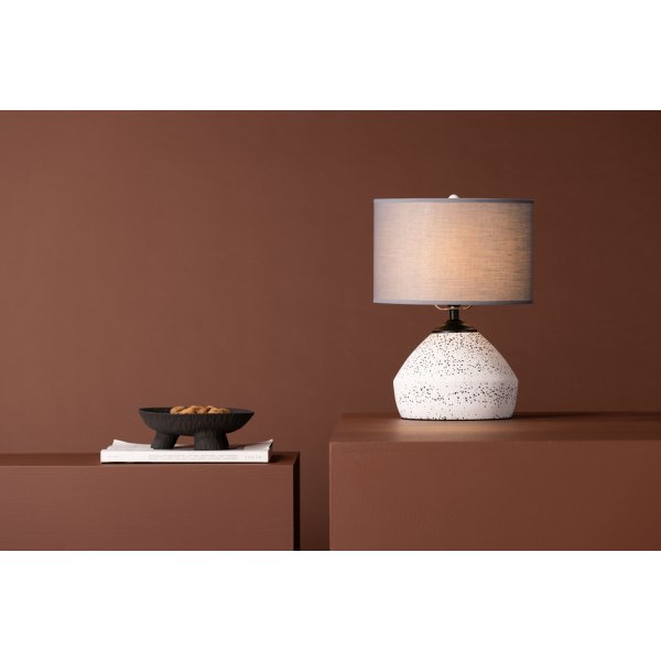 Sisteron Tischlampe - Wei�/Dunkelgrau