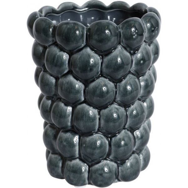 Blaue Vase Big Bouble H20 cm