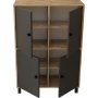 Vilamo Schrank 45 - Kiefer/schwarz