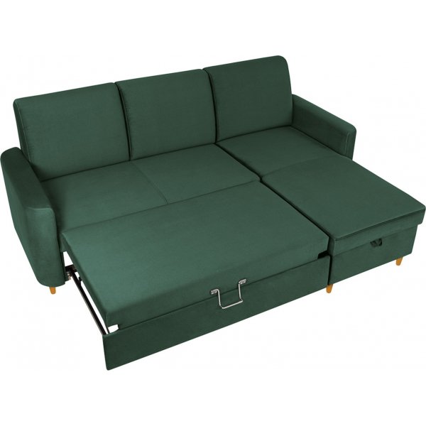 Das Lattenrost-Schlafsofa - Grün Das Lattenrost-Schlafsofa - Grün