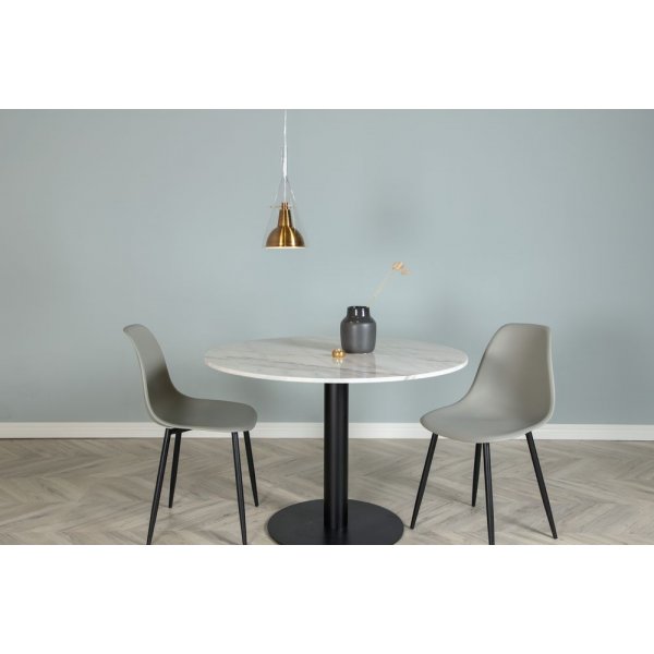 Deckenleuchte Malmen - Glas/goldenes Metall