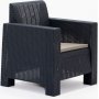Aksu Loungegruppe mit 2-Sitzer-Sofa - Anthrazit