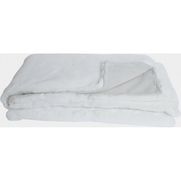 Weiches Plaid 130 x 170 cm - Weiß Weiches Plaid 130 x 170 cm - Weiß