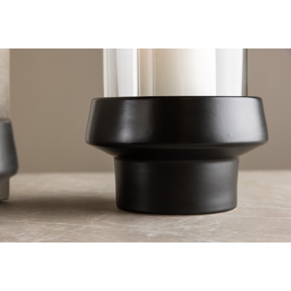 Davida Laterne 15 x 29 cm - Schwarz