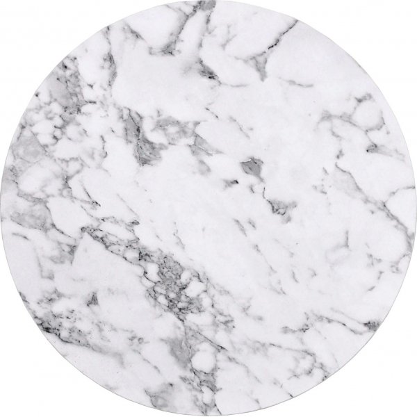 Ruffo Couchtisch Ø38/60 cm - Weißer Marmor/Silbergrau Ruffo Couchtisch Ø38/60 cm - Weißer Marmor/Silbergrau