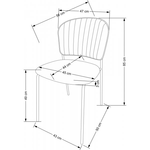 Cadeira Esszimmerstuhl 499 - Rosa