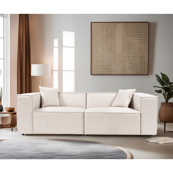 Lora 2-Sitzer-Sofa - Hellbraun Lora 2-Sitzer-Sofa - Hellbraun