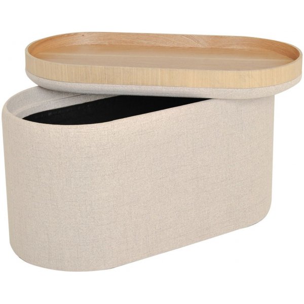 Maiko Hocker oval - Beige Maiko Hocker oval - Beige