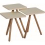 Dreifach gedeckter Tisch 34 x 34 cm - Creme