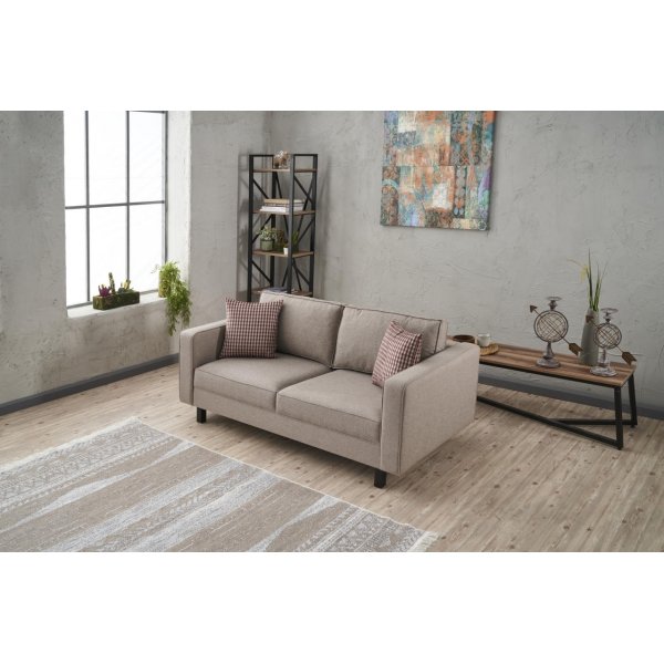 Kale 2-Sitzer-Sofa - Cremeweies Leinen