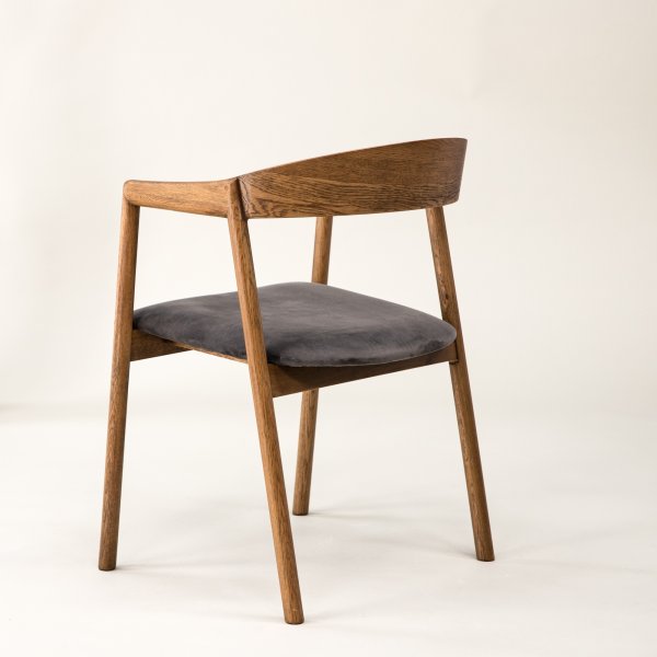 L�ng�n Esszimmerstuhl - Eiche/Grau