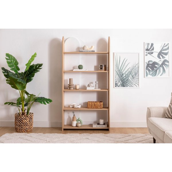 Mindy Bücherregal - Saphireiche/Weiß Mindy Bücherregal - Saphireiche/Weiß