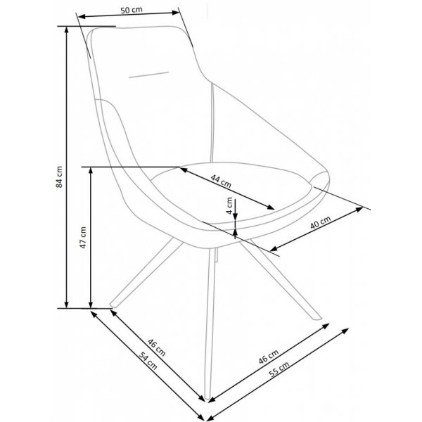 Cadeira Esszimmerstuhl 431 - Grau