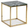 Accent Couchtisch 50 - Grner Marmor / Glnzendes Messing