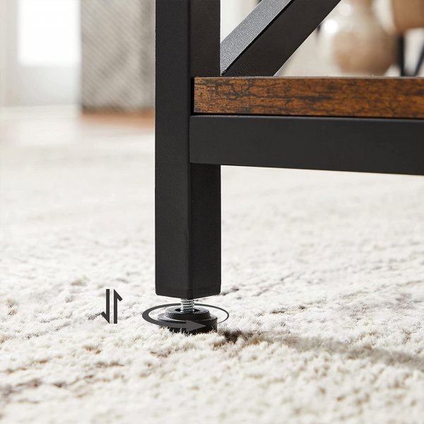 Amos Couchtisch 100 x 55 cm - Braun/Schwarz