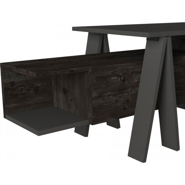 Medienbank Aspero - Schwarz/Anthrazit