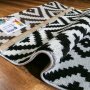 Intersect-Teppich 120 x 170 cm - Schwarz/Wei