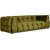 Bill 3-Sitzer-Sofa aus grnem Stoff + Fleckentferner fr Mbel