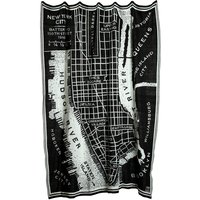 Decke New York 130X170 cm - schwarz / weiß