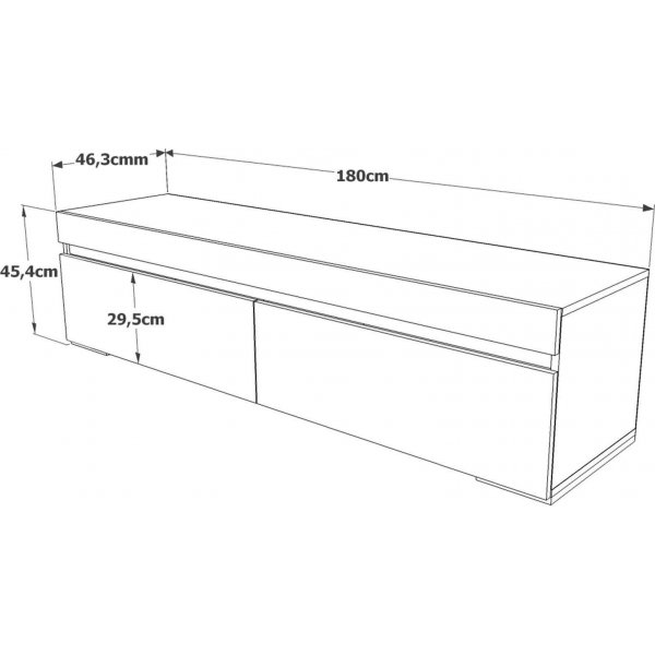 Future Medienbank 3 - Kiefer/weiß Future Medienbank 3 - Kiefer/weiß