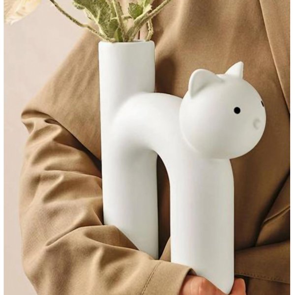 Gato-Vase - Weiß Gato-Vase - Weiß