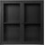 Brisbane Wandschrank 80x18x80 cm - Schwarz