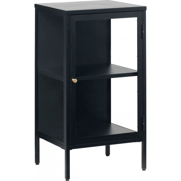 Schwarzer Nachttisch Toddy, 85 cm hoch, rechts