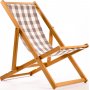 Repose Beach Liegestuhl - Grau/Wei