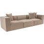 Sora 3-Sitzer-Sofa - Cappuccino