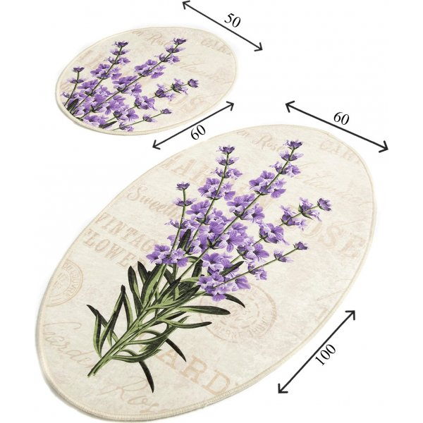 Badezimmerteppich lavendel