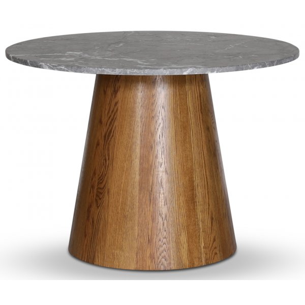 Batisse Esstisch rund Nussbaum / Grauer Betano Marmor Ø120 cm