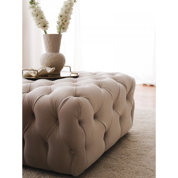 Cheltenham Pouf - Creme