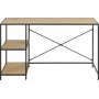 Seaford Schreibtisch 130 cm - Eiche/schwarz