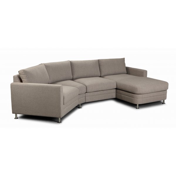 Modernes Wohnsofa mit Maxiecke - Frei whlbare Farbe