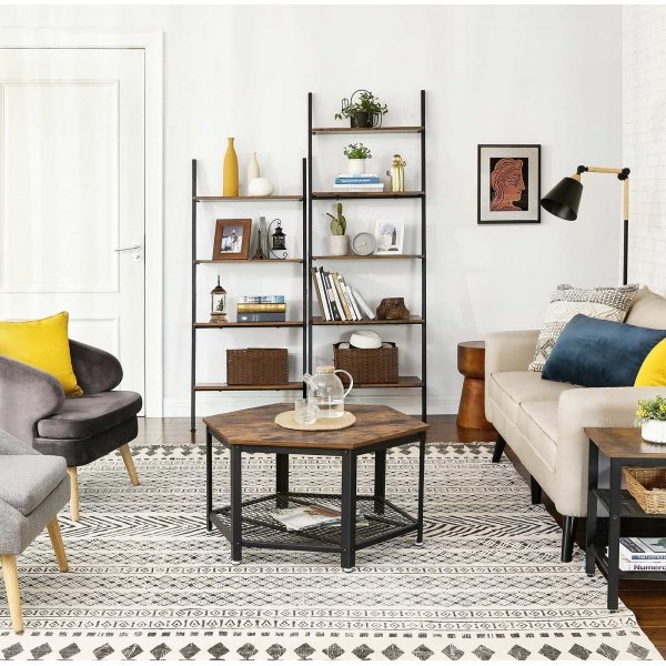 Saida Leiterregal - Braun/Schwarz Saida Leiterregal - Braun/Schwarz