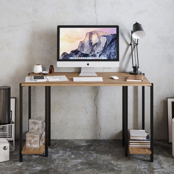 Lesepult 125x60 cm - Schwarz/Walnuss Lesepult 125x60 cm - Schwarz/Walnuss