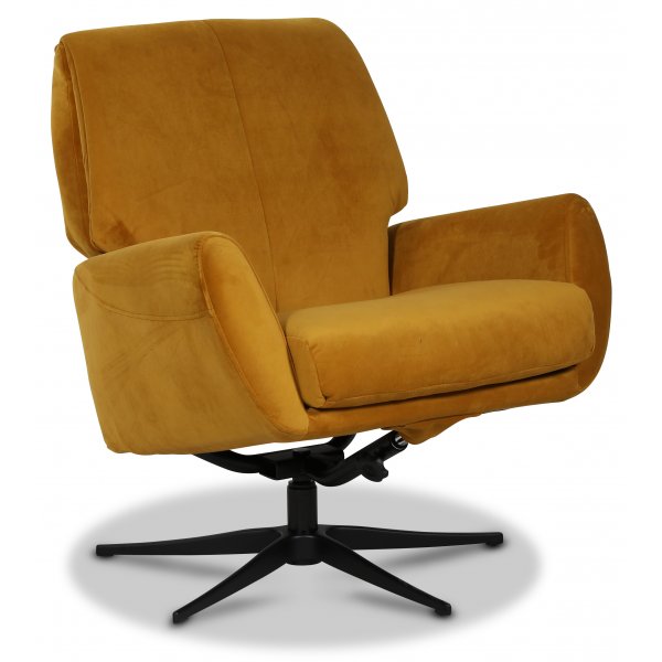 Sessel Smilla (Recliner) - Goldener Samt