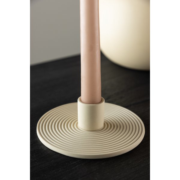 Durchmesser Kerzenständer 12 x 4 cm - Beige Durchmesser Kerzenständer 12 x 4 cm - Beige