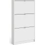 Schuhschrank mit 3 Fchern - Wei