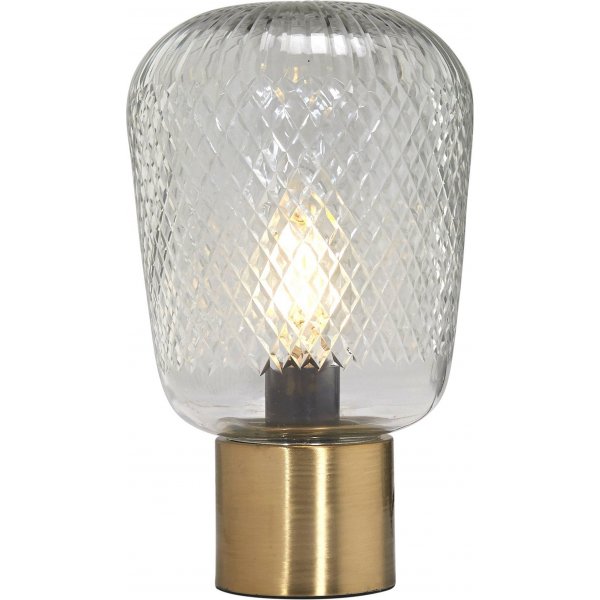 Tischlampe Juliette - Klarglas/Messing - 21 cm Tischlampe Juliette - Klarglas/Messing - 21 cm