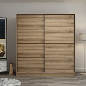 Kapusta Kleiderschrank 220x52x210 cm - Braun