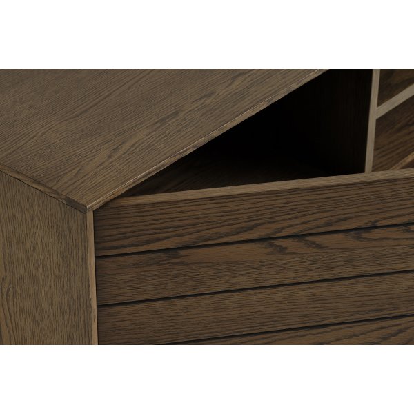 Inez TV-Bank aus braun ge�lter Eiche - Breite 180 cm