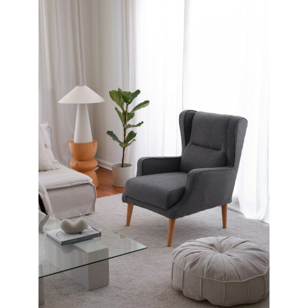 Klam-Sessel - Schwarz Klam-Sessel - Schwarz