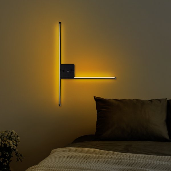 Sarf Wandleuchte - Schwarz Sarf Wandleuchte - Schwarz