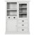 Marstrand Vitrinenschrank / Highboard - hellgrau